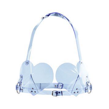 Ліф Серце Feral Feelings - Hearts Bra Trasparent 11074 фото