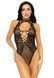 Leg Avenue Net and lace halter bodysuit OS Black 00116 фото 3