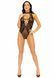 Leg Avenue Net and lace halter bodysuit OS Black 00116 фото 7