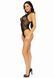 Leg Avenue Net and lace halter bodysuit OS Black 00116 фото 8
