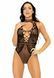 Leg Avenue Net and lace halter bodysuit OS Black 00116 фото 4