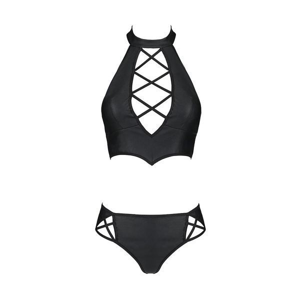 Комплект з еко-шкіри Passion NANACY BIKINI 10370 фото