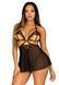 Сорочка бебі-дол з відкритими чашками Leg Avenue Lace and mesh babydoll & panty 10656 фото 6