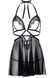 Сорочка бебі-дол з відкритими чашками Leg Avenue Lace and mesh babydoll & panty 10656 фото 4