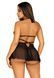 Сорочка бебі-дол з відкритими чашками Leg Avenue Lace and mesh babydoll & panty 10656 фото 5