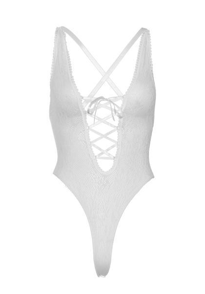 Кружевное боди Leg Avenue Floral lace thong teddy 00135 фото