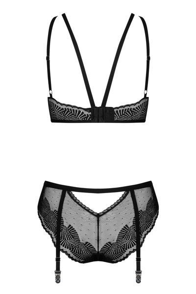 Комплект Obsessive Allastia 2-pcs set black 10087 фото