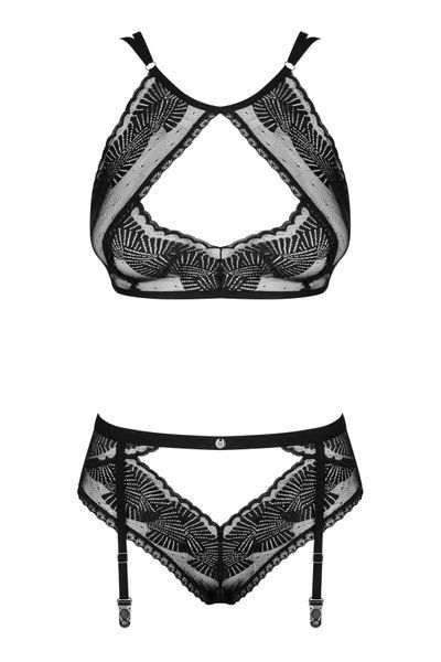 Комплект Obsessive Allastia 2-pcs set black 10087 фото