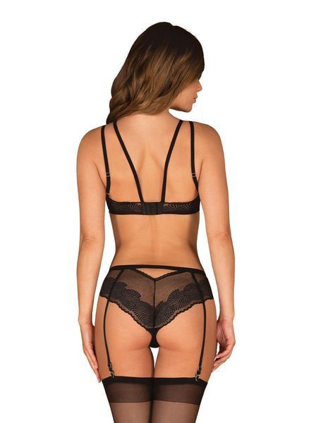 Комплект Obsessive Allastia 2-pcs set black 10087 фото