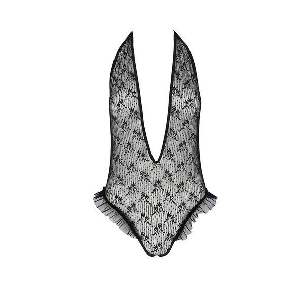 Боді монокіні з глибоким декольте Passion OTAVIA BODY 00053 фото